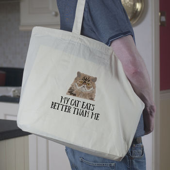 Personalised Cat Lover Tote Bag, 3 of 12