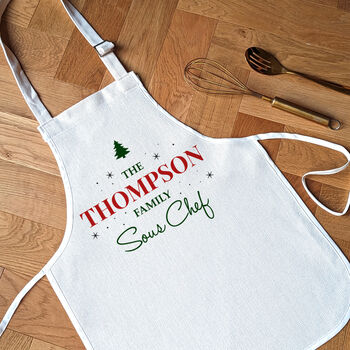 Personalised Matching Family Christmas Aprons, 3 of 3