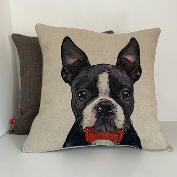 Boston Terrier Feature Cushion, 3 of 8