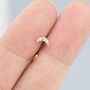 Tiny Moon And Star Cz Huggie Hoop Earrings, thumbnail 7 of 11