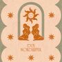 Sun Worshipper, Green, Bohemian Celestial Sun Art Print, thumbnail 3 of 3