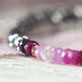 Ruby And Pyrite Silver Necklace, thumbnail 9 of 12
