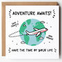 Adventure Awaits Bon Voyage Card, thumbnail 1 of 3