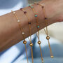 Adjustable Slider Bracelet With Gemstones, thumbnail 5 of 7
