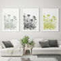Floral Silhouette Art Unframed Home Print, thumbnail 5 of 8