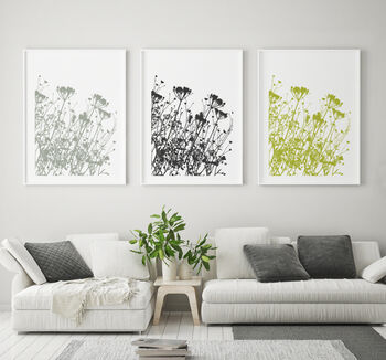 Floral Silhouette Art Unframed Home Print, 5 of 8