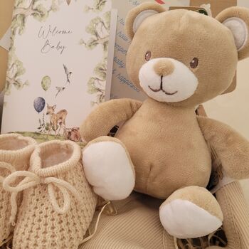 Adorable, Neutral, Unisex Teddy Bear Baby Gift, 5 of 10