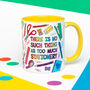 Colourful Stationery Lover Mug, thumbnail 1 of 3