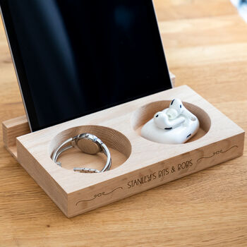 Personalised Bits And Bobs Tablet Stand With Storage, 3 of 3
