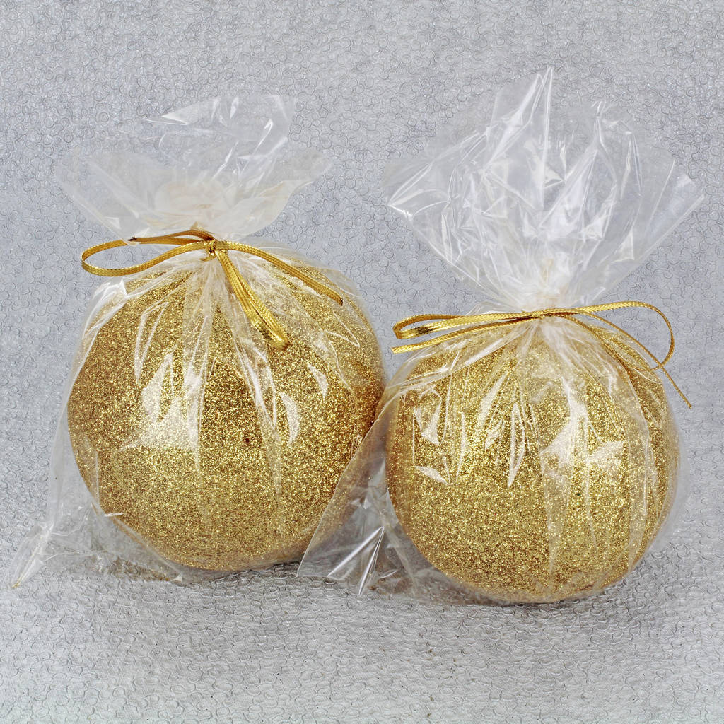 Gold Glitter Balls By G Decor By G Decor