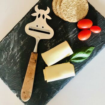 Sheep Personalised Cheese Slicer With Juniper Handle, 4 of 7