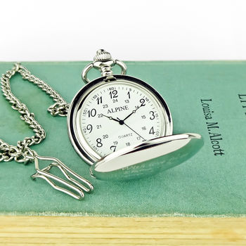 Personalised Pocket Watch With Engraved Message, 2 of 3