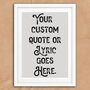 Personalised Vintage Quote Typography Print, thumbnail 5 of 5