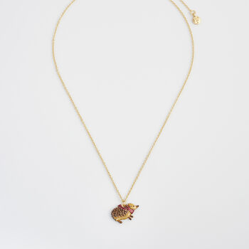 Cosy Hedgehog Charm Necklace, 5 of 9