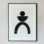 Bold Abstract Person Framed Print, thumbnail 4 of 5
