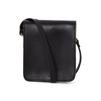Small Leather Crossbody Messenger Bag, 7 of 11