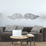 Heavenly Wings Wooden Wall Art Angelic Feathered Decor, thumbnail 7 of 8