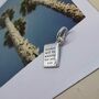 Personalised Travel Passport Silver Charm, thumbnail 5 of 9