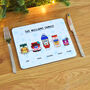 Personalised Condiments Christmas Placemat, thumbnail 3 of 5