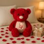 Personalised Love Bear Large Red Teddy Bear, thumbnail 7 of 7