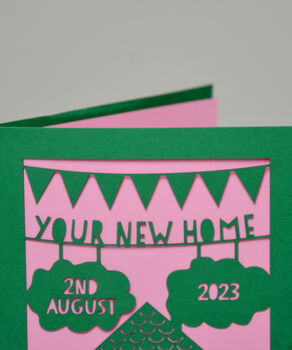 Your New Home Laser Cut Greeting Card, 6 of 7