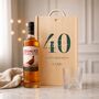 Personalised 40th Birthday Whisky Gift Set With Custom Lid, thumbnail 3 of 11
