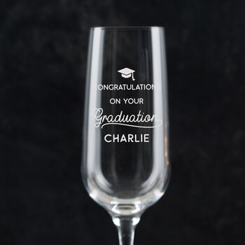 Personalised Graduation Champagne Flute, 2 of 6