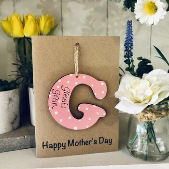 Personalised Mother's Day Great Granny G Keepsake Card, 2 of 4