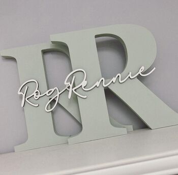 Freestanding Personalised Wooden Letters 20cm, 7 of 8