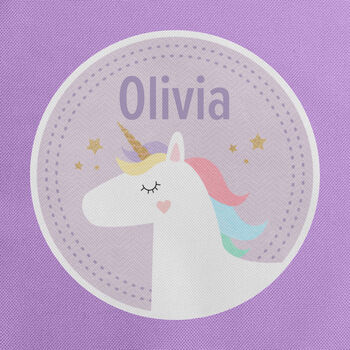 Personalised Unicorn Design Kids Everyday Backpack, 3 of 9