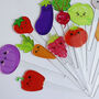 Set Of 12 Cute Veg And Fruit Plant Markers, thumbnail 5 of 10