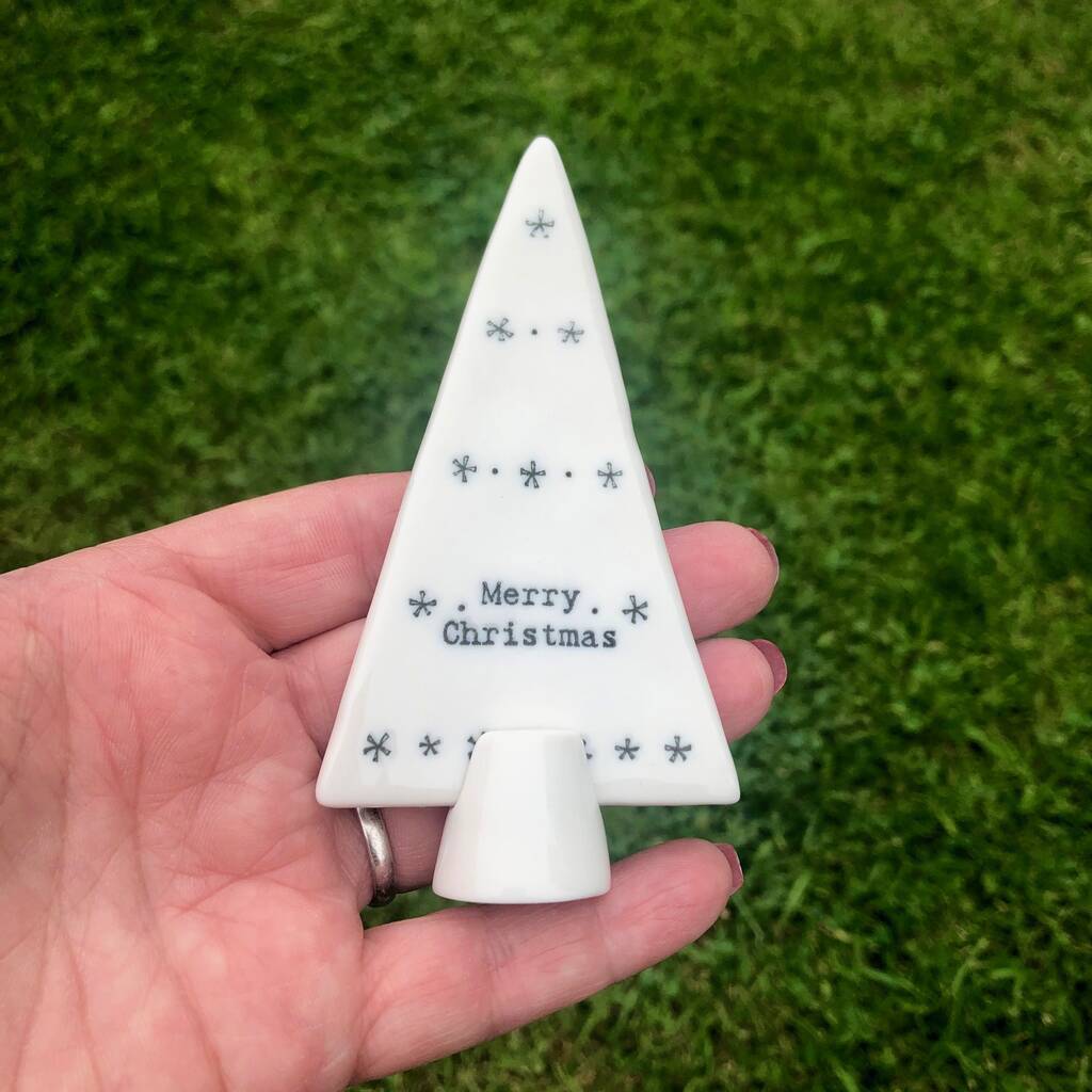 Porcelain Decoration Christmas Tree Pair By Pink Pineapple Home & Gifts