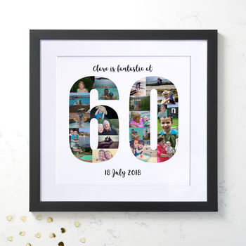 Personalised 60th Birthday Photo Collage, 2 of 9