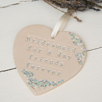 Floral Bridesmaid Heart, 2 of 6