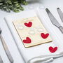 Hearts And Rings Wedding Favour Tic Tac Toe Game, thumbnail 4 of 4