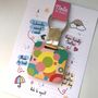 Personalised Colourful Circle Print Keyring, thumbnail 5 of 6