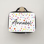 Personalised Kids Fun Polka Dot Insulated Lunch Bag, thumbnail 8 of 12
