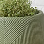 Kalo Green Striped Planter, thumbnail 6 of 7