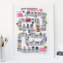 40th Birthday Personalised Print ‘Road To 40’, thumbnail 2 of 11