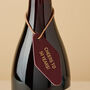 Personalised Leather Diamond Bottle Tag, thumbnail 3 of 6