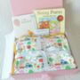 New Baby Girl Farm Themed Baby Blanket Gift Box, thumbnail 1 of 8