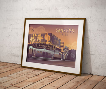 Sankeys Nightclub Ibiza Travel Poster Art Print, 5 of 8