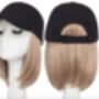 Baseball Cap With Hair Wig, thumbnail 4 of 4