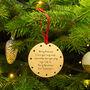 Personalised Message Gold Christmas Decoration, thumbnail 3 of 7