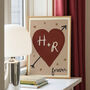 Personalised Forever Heart Couple's Initials Print, thumbnail 10 of 11