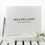 Personalised Luxury White Leather Wedding Guest Book, thumbnail 1 of 12