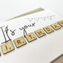 It's Your Birthday Wooden Tiles Card, thumbnail 2 of 2