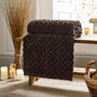 Tadcaster Chevron Sherpa Fleece Throw, thumbnail 1 of 11
