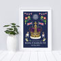 King Charles Coronation Crown Art Print, thumbnail 1 of 8