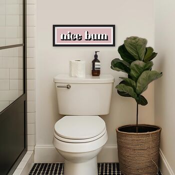 Nice Bum Framed Typography Print, 4 of 12